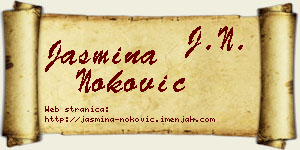 Jasmina Noković vizit kartica